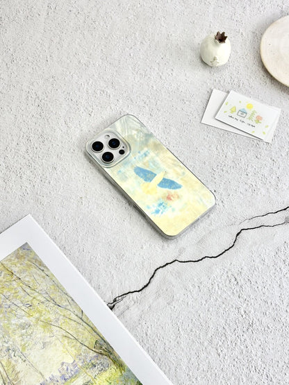 Artistic Metallic Luster Migratory Bird Phone Case Chinoiserie IMD-SSL