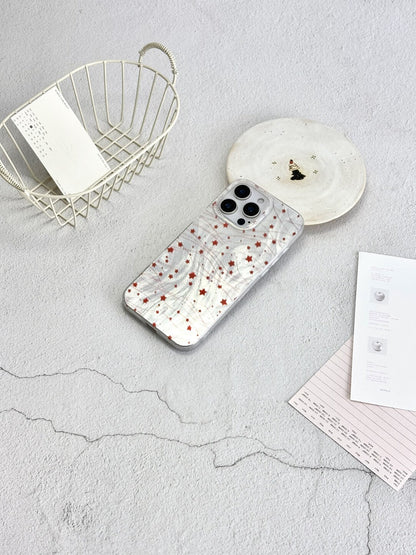 Artistic Metallic Luster Star Trail Phone Case IMD-SSL