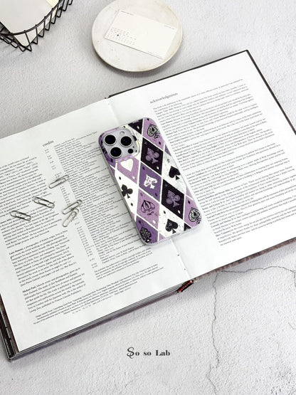 Artistic Metallic Luster Card Game Phone Case Poker IMD-SSL