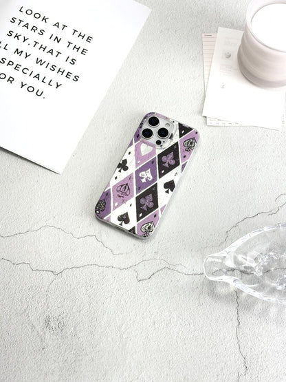 Artistic Metallic Luster Card Game Phone Case Poker IMD-SSL