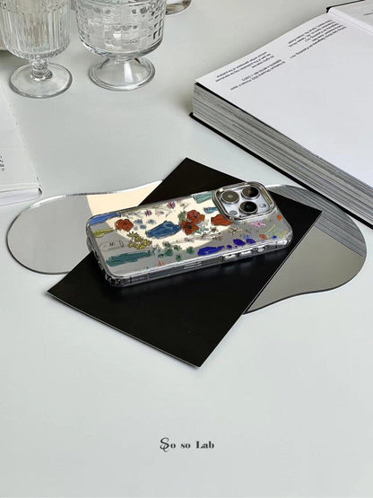 Blooming Artistic Floral Mirror Phone Case- SSL