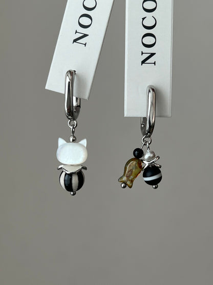 Kitten Waiter Earrings