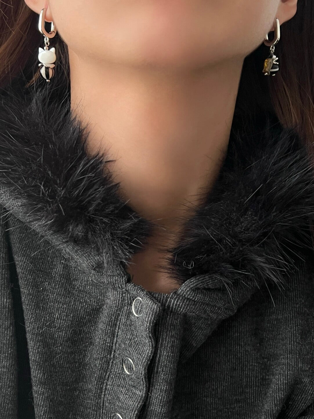 Kitten Waiter Earrings