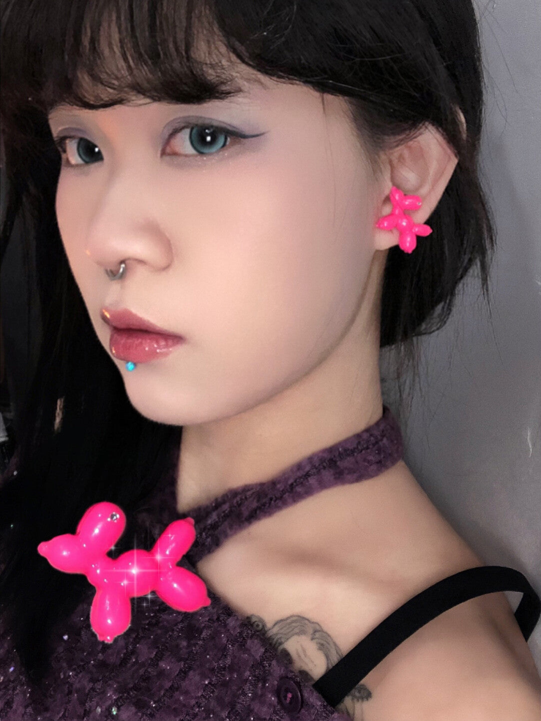 Balloon Pup Ear Studs | earrings | Three Fleas