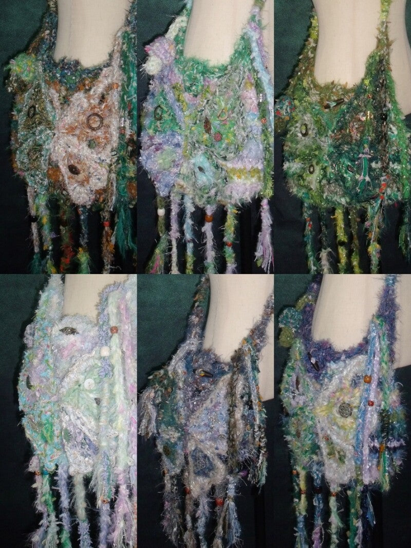 Handmade Boho Butterfly Messenger Bag