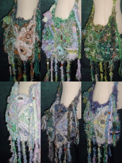 Handmade Boho Butterfly Messenger Bag