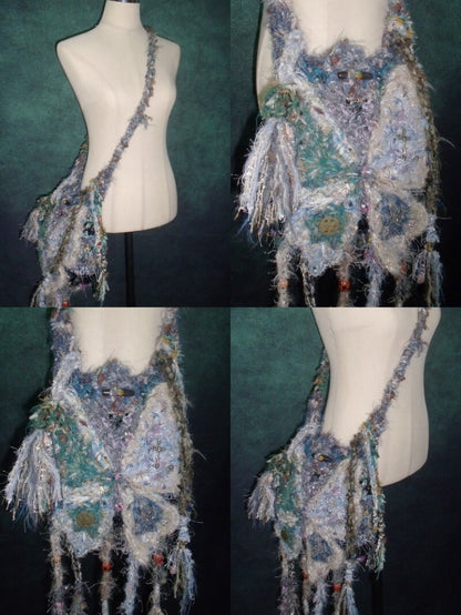 Handmade Boho Butterfly Messenger Bag