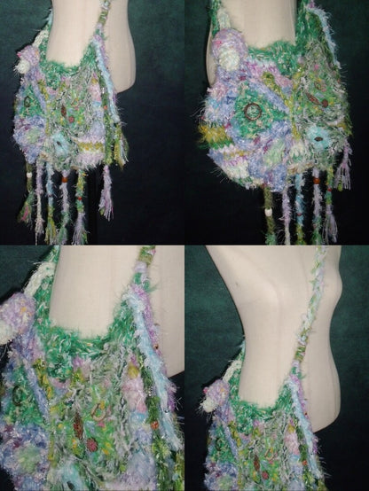 Handmade Boho Butterfly Messenger Bag