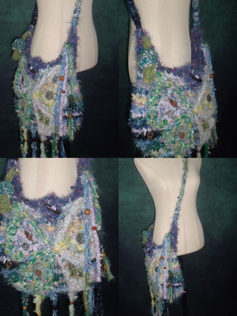 Handmade Boho Butterfly Messenger Bag