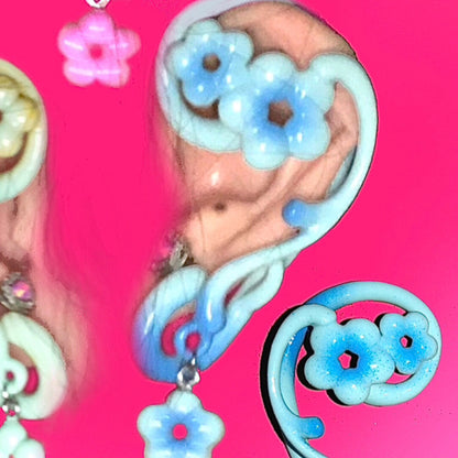 Original Spring Flower Ear Cuffs | earrings | Three Fleas