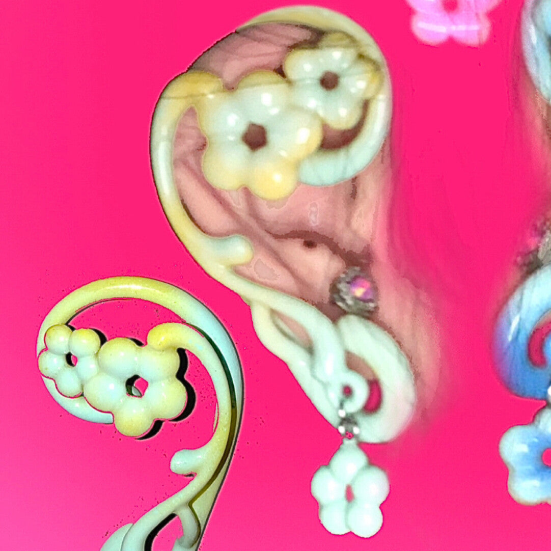 Original Spring Flower Ear Cuffs | earrings | Three Fleas