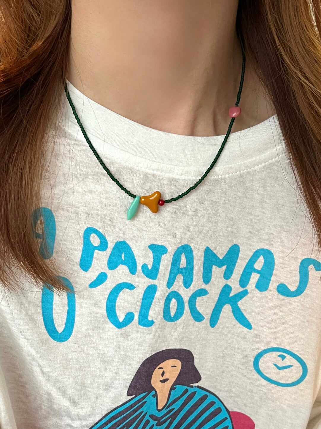 Orange Mint Necklace