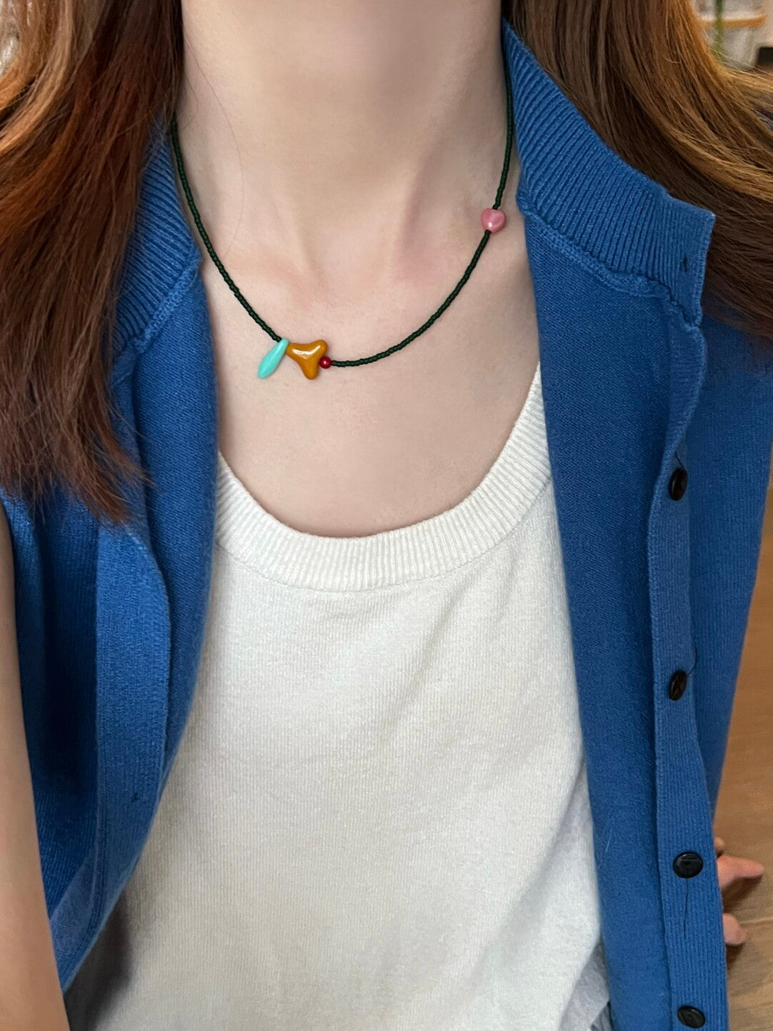 Orange Mint Necklace
