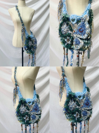 Handmade Boho Butterfly Messenger Bag