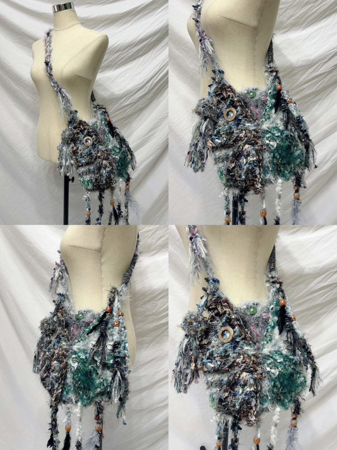 Handmade Boho Butterfly Messenger Bag