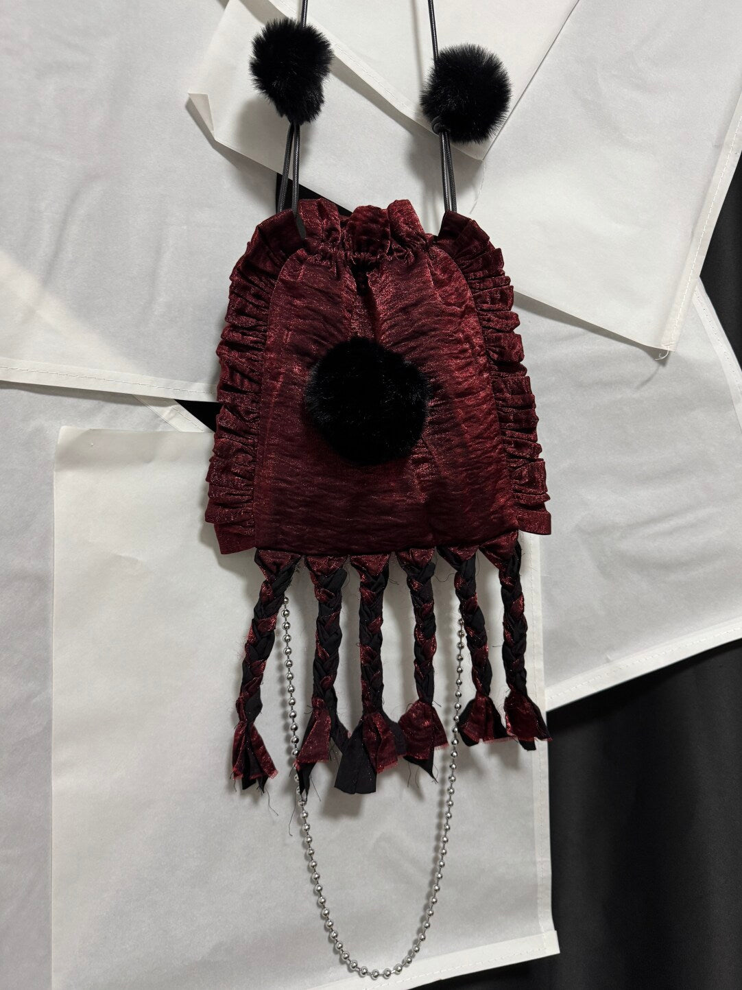 Cloth Braid Crossbody Bag