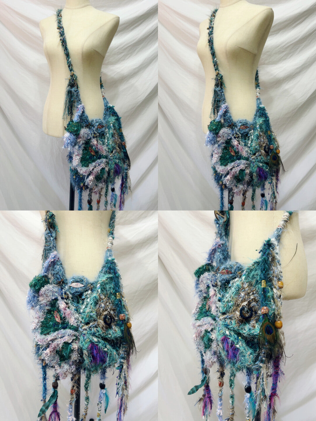 Handmade Boho Butterfly Messenger Bag