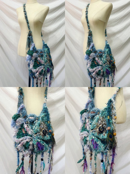 Handmade Boho Butterfly Messenger Bag