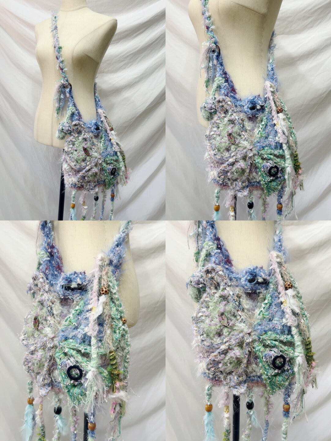 Handmade Boho Butterfly Messenger Bag