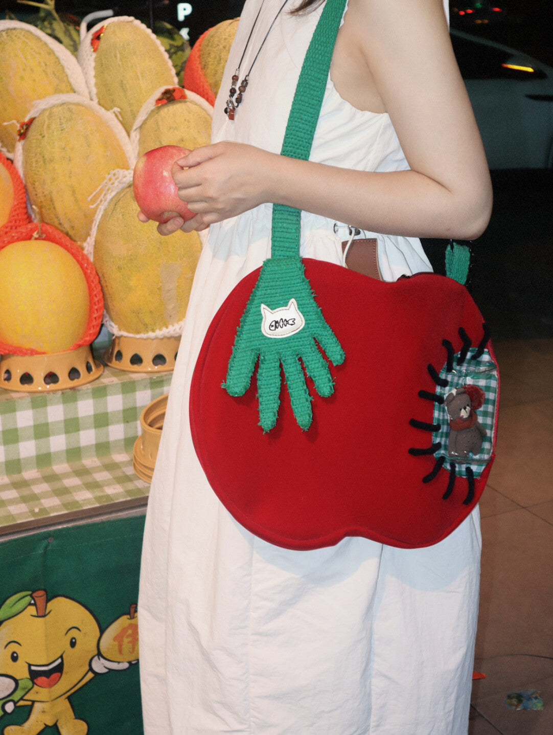 Green Hand Apple Ita Bag