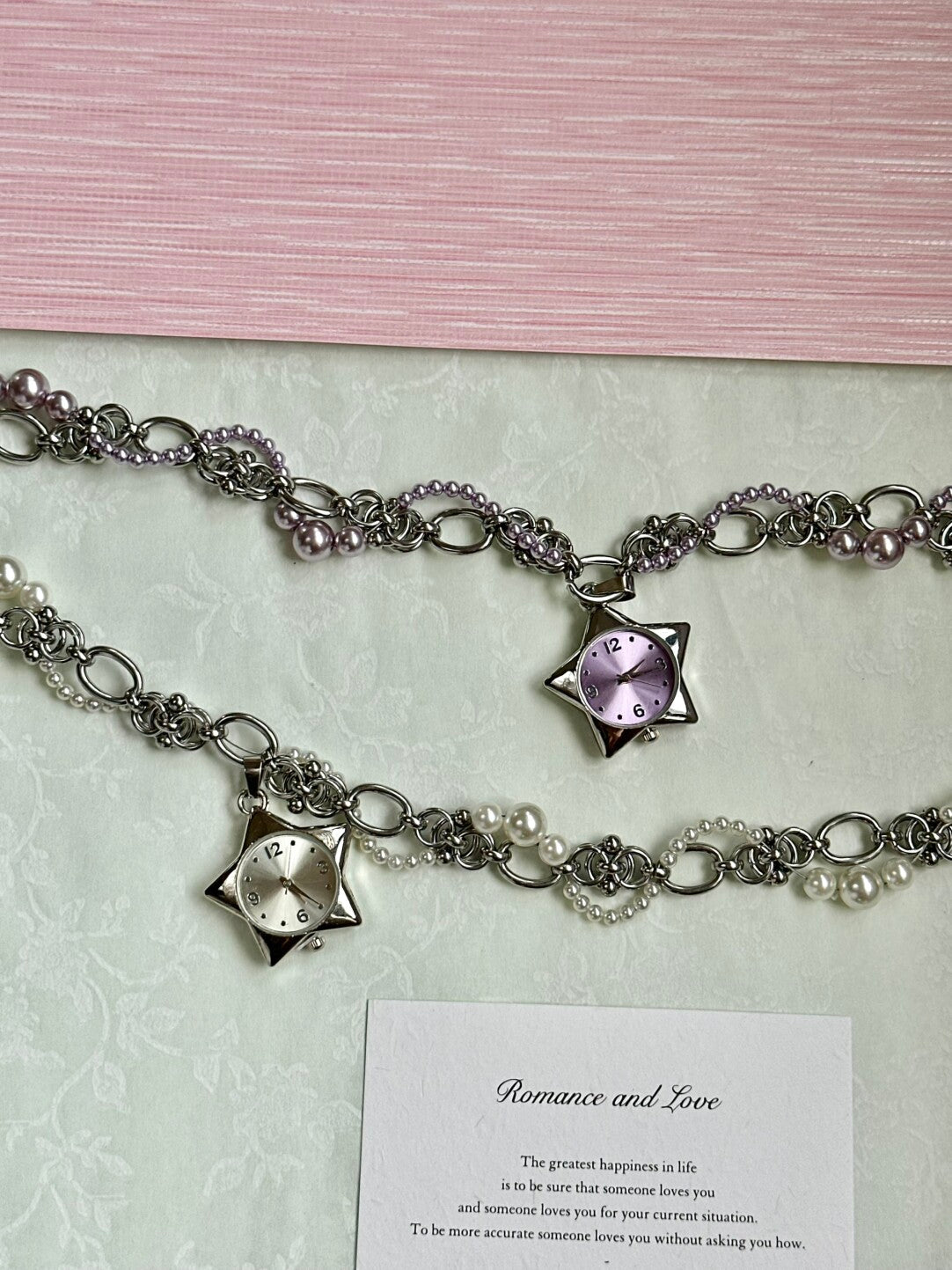 Retro Twinkle Stars Baroque Pearl Necklace