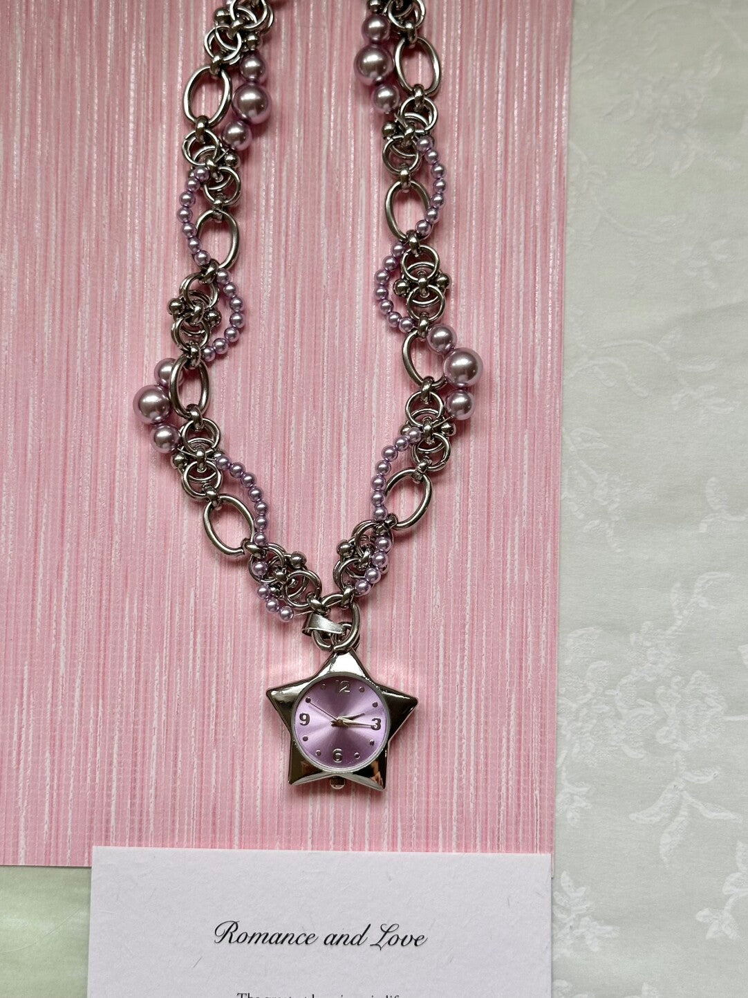 Retro Twinkle Stars Baroque Pearl Necklace