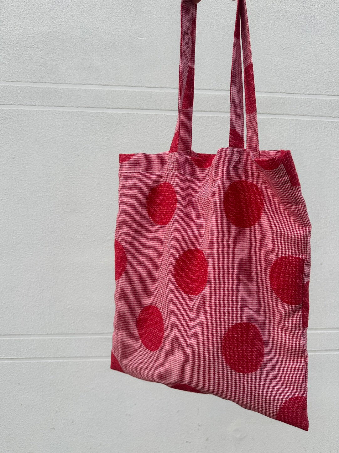 Red Polka Dot Tote Bag & Scrunchie Set | bag | Three Fleas