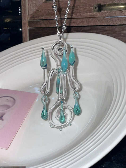 Secret Candelabra Glass Necklace | necklace | Three Fleas