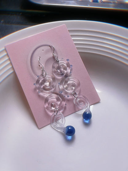 Drop Vine Glass Earrings | earrings | Three Fleas