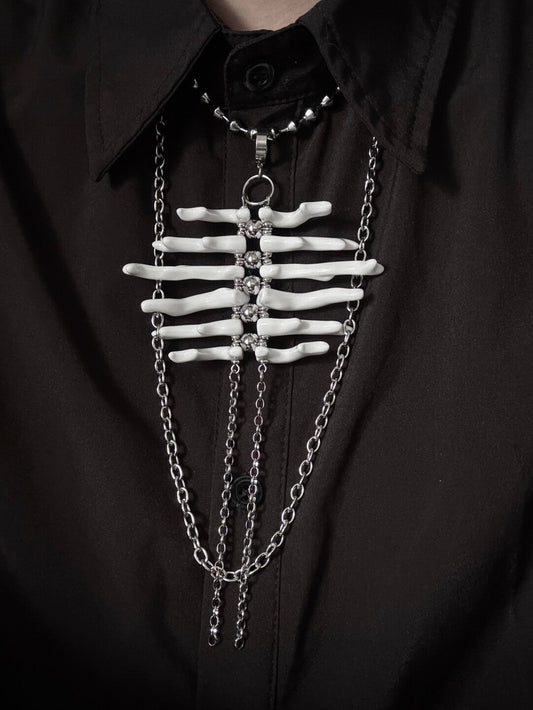 Spine Link Necklace & Waist Chain,Necklace,Lumivault.