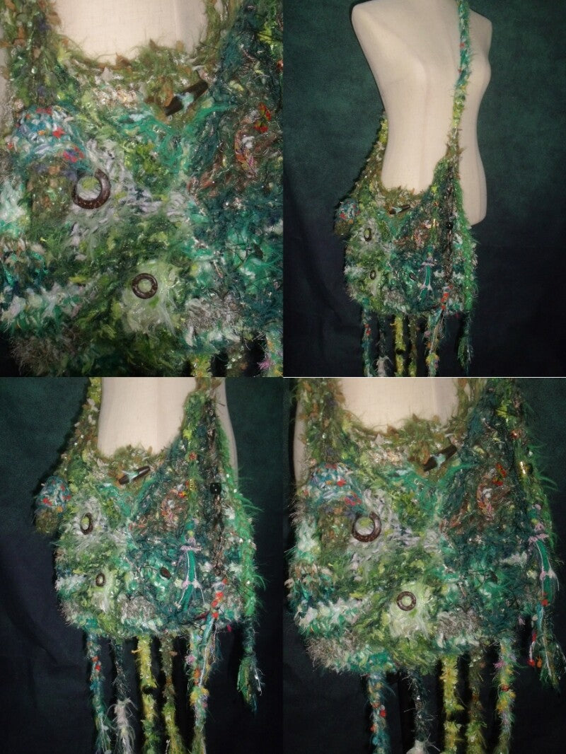 Handmade Boho Butterfly Messenger Bag