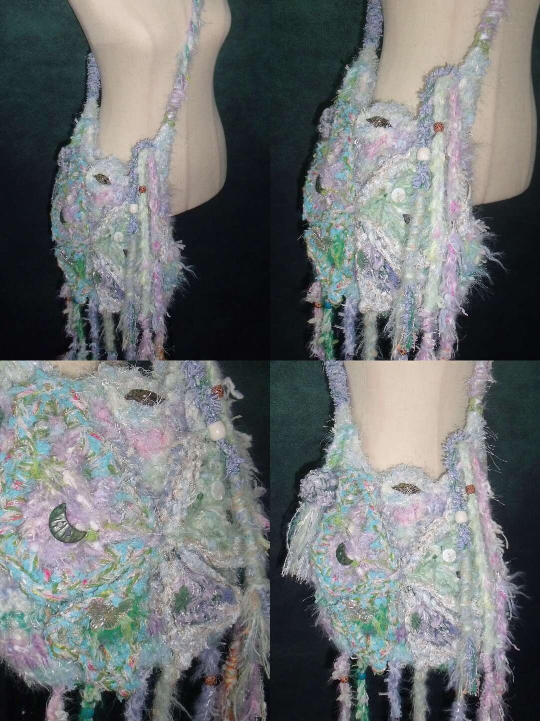 Handmade Boho Butterfly Messenger Bag