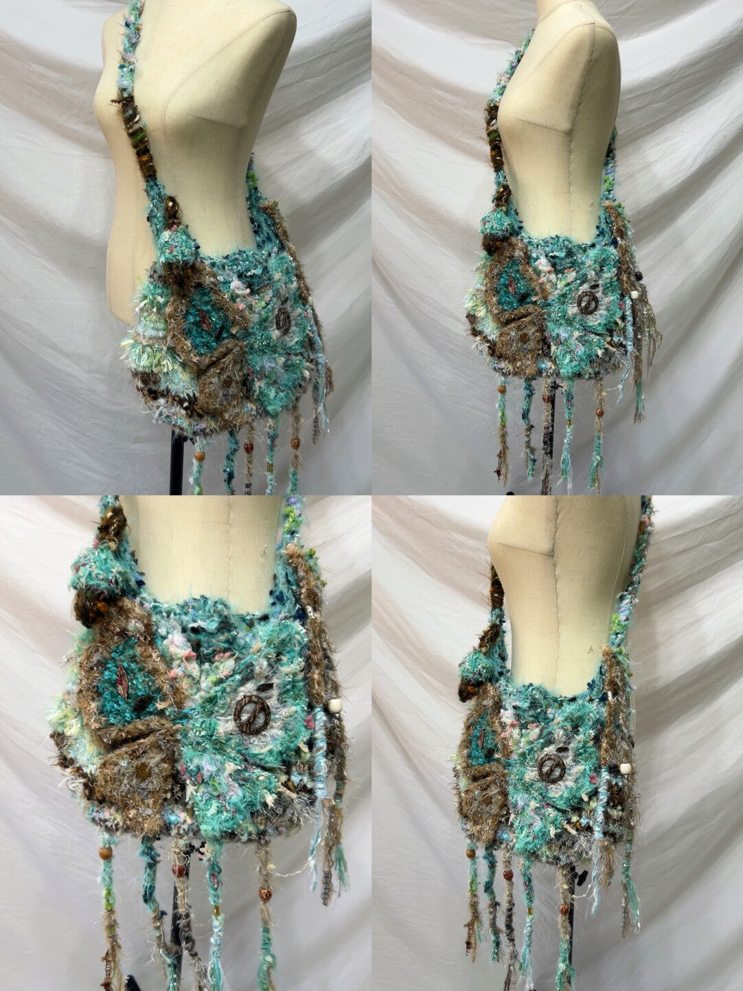 Handmade Boho Butterfly Messenger Bag