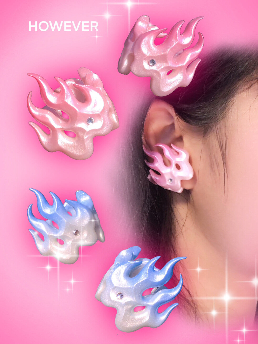 Flame Original Handmade Ear Cuffs