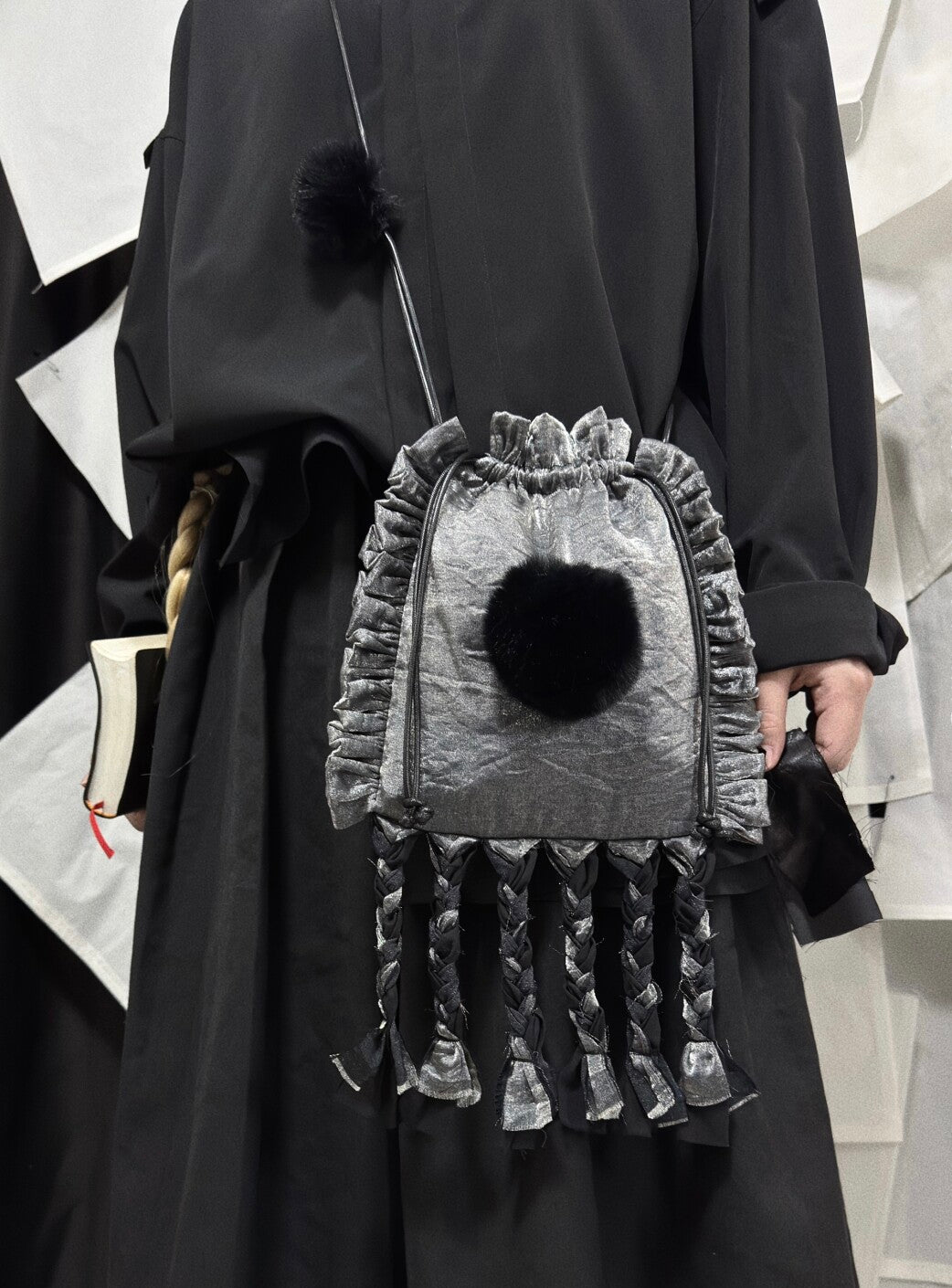 Cloth Braid Crossbody Bag