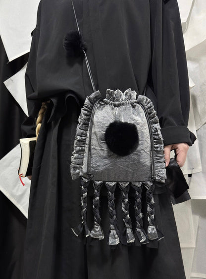 Cloth Braid Crossbody Bag