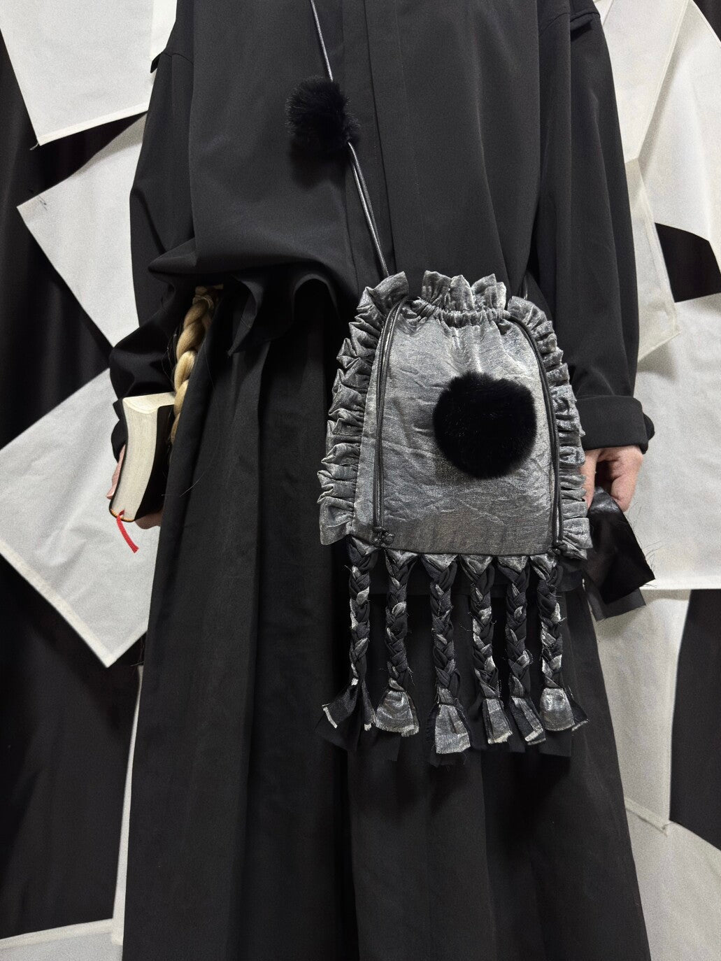 Cloth Braid Crossbody Bag