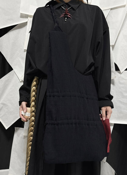 Handmade Braids Pleated Fabric Tied Knot Shoulder Bag