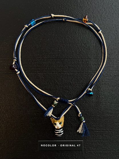 Hairless Cat Natural Stone Necklace