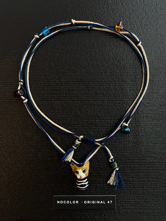 Hairless Cat Natural Stone Necklace