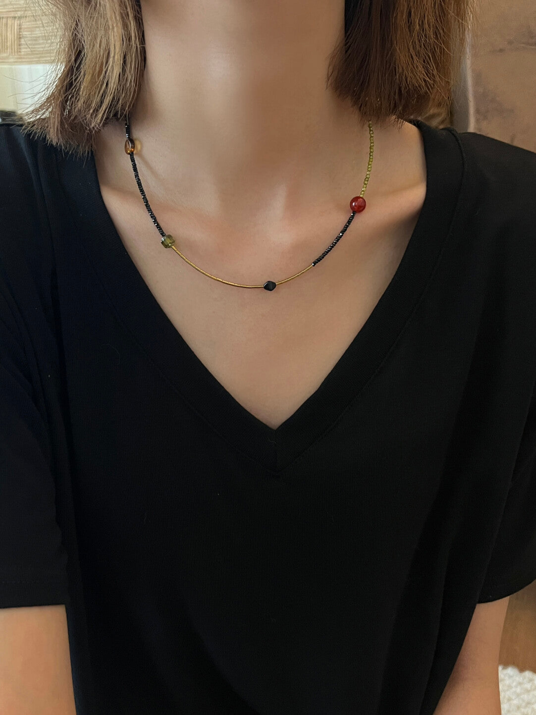 Beating Color  Beaded Necklace