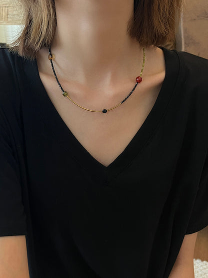 Beating Color  Beaded Necklace