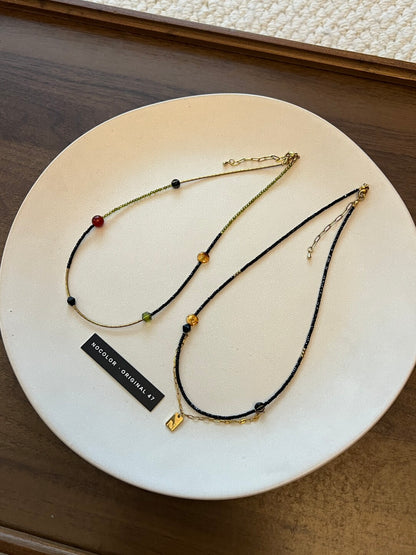 Beating Color  Beaded Necklace