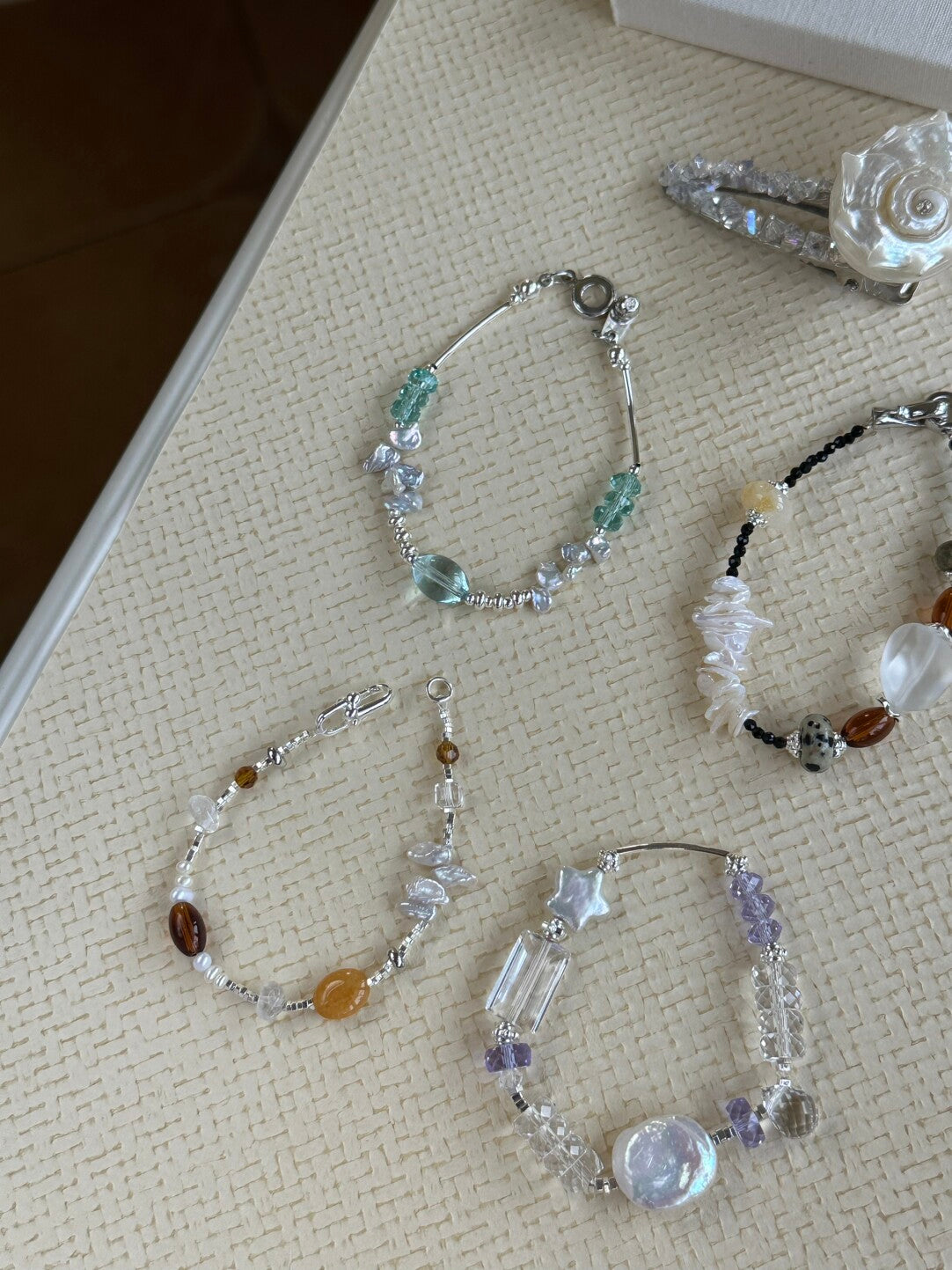 Color Stone Dream Baroque Pearl Crystal Bracelet