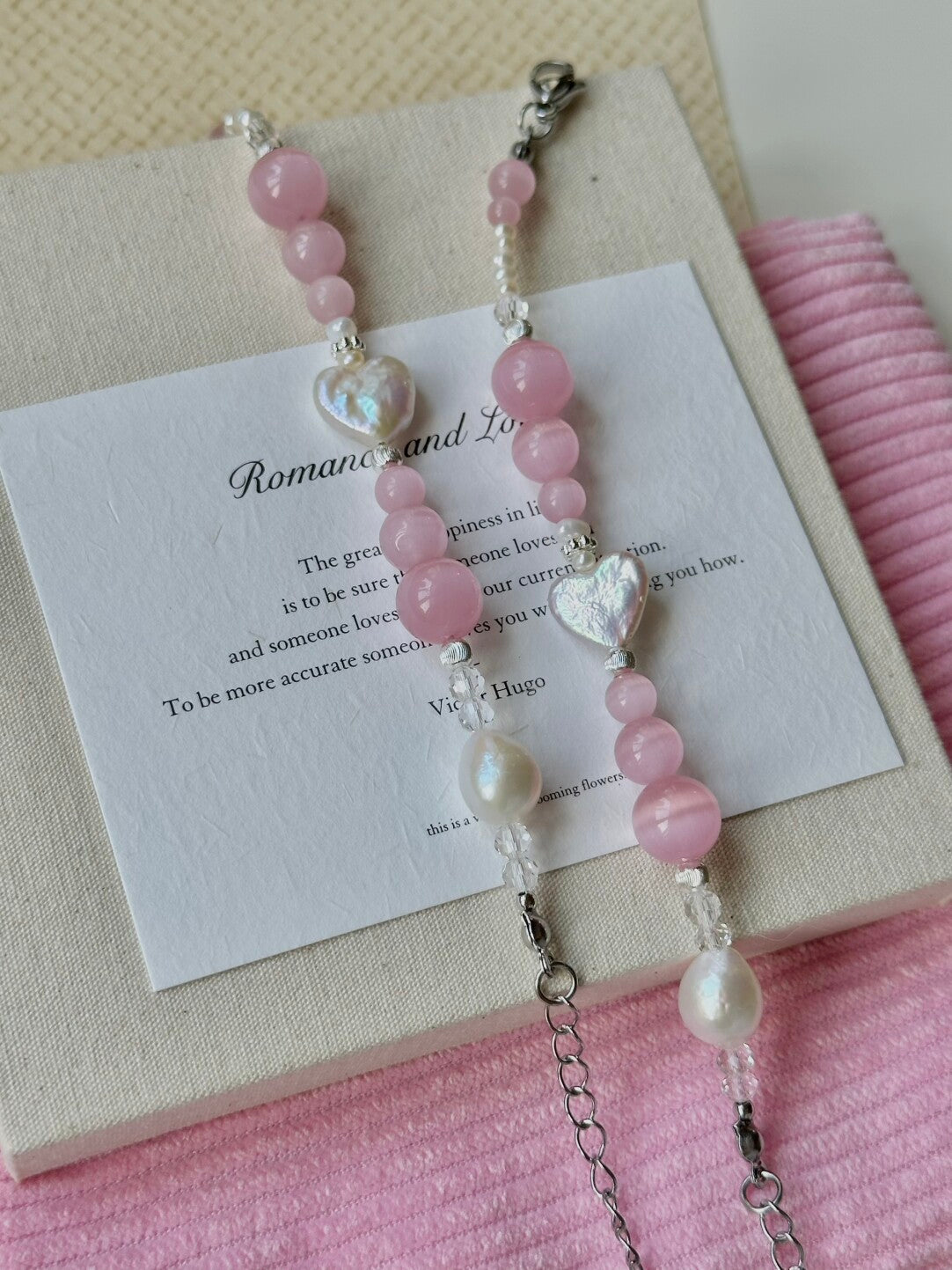 PInk Bubble Baroque Pearl Bracelet