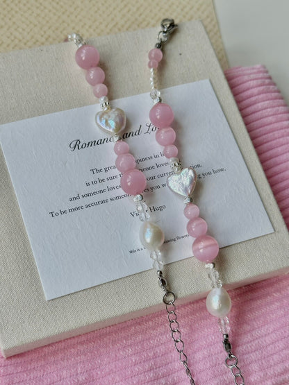 PInk Bubble Baroque Pearl Bracelet