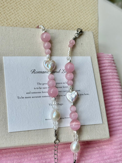 PInk Bubble Baroque Pearl Bracelet