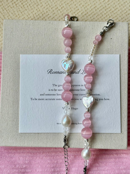 PInk Bubble Baroque Pearl Bracelet