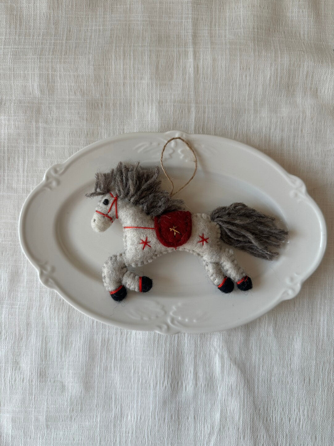 Handmade Felt Horse Bag Charm