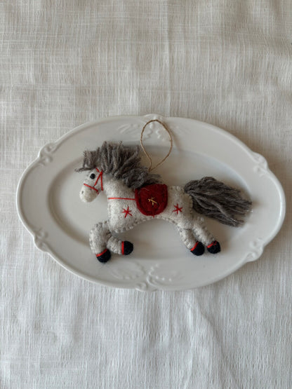 Handmade Felt Horse Bag Charm